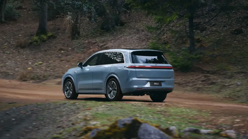 Rear design of Li L8 plug-in hybrid SUV