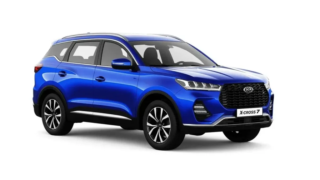 XCITE X-Cross 7 in studio — front three-quarter view in blue color