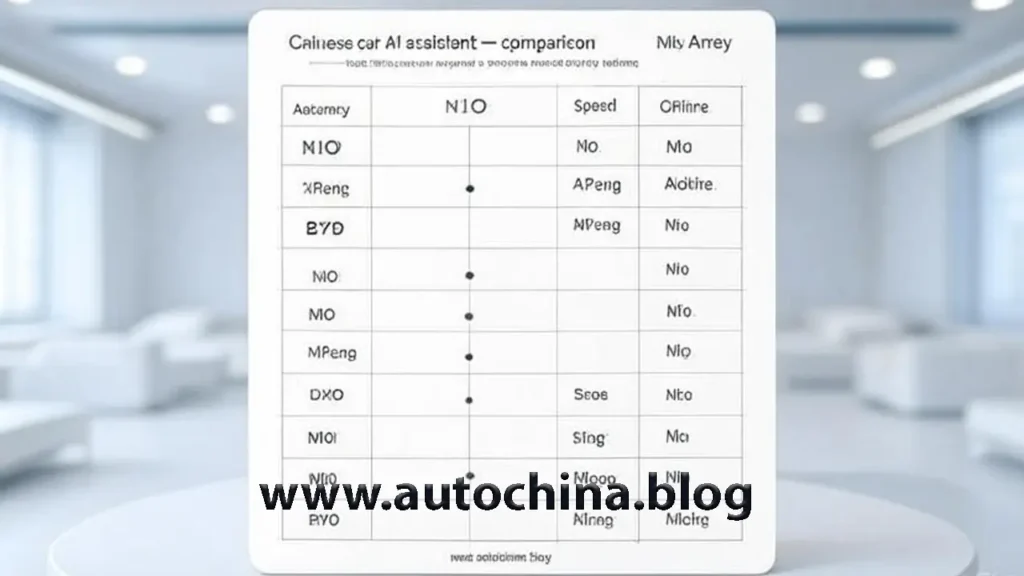 Chinese car AI assistant