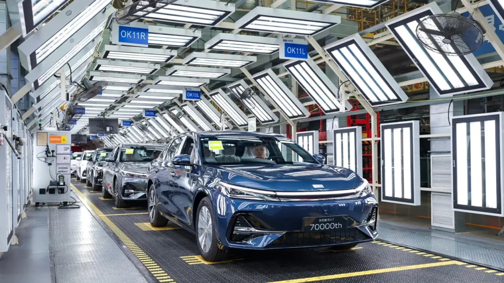 China auto sales drop December 2025