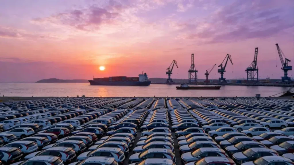 China auto sales drop December 2025
