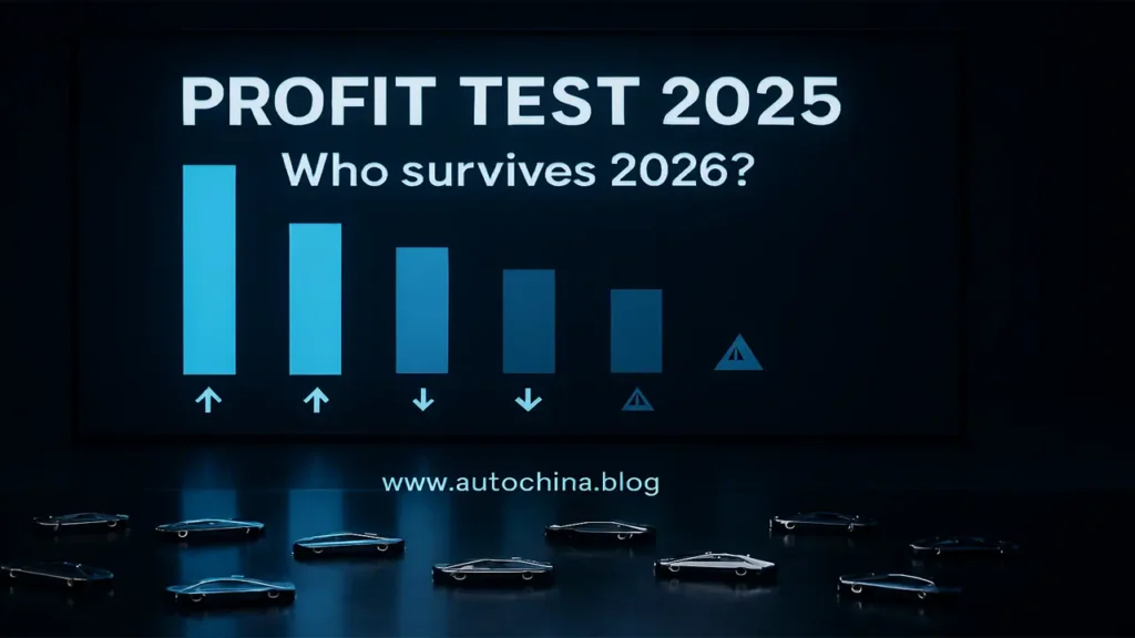 Chinese EV brands profit analysis 2025