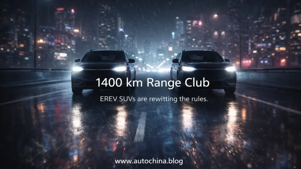 1400km range EREV SUV comparison