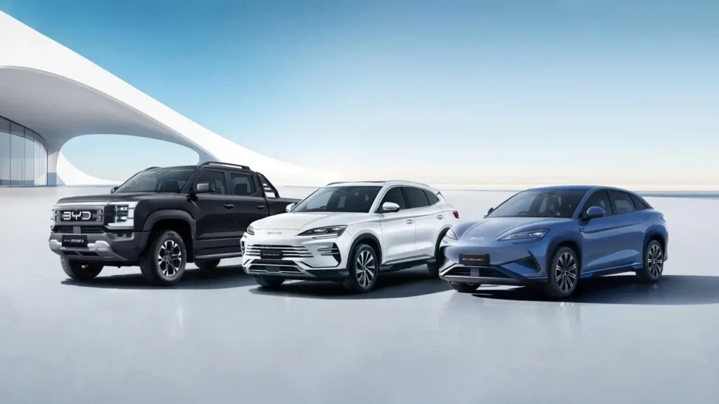 BYD fleet vehicles