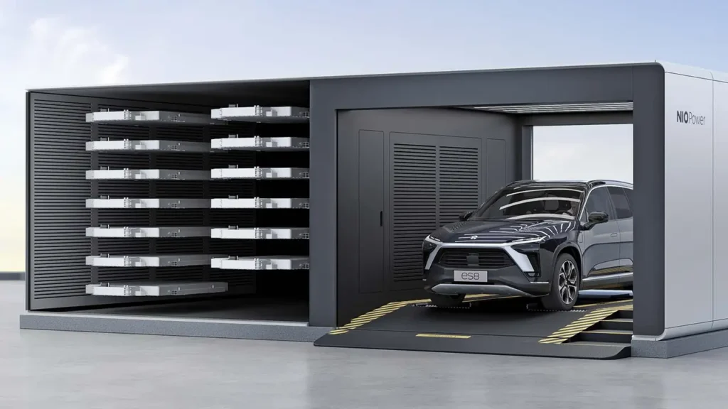 NIO battery swap models