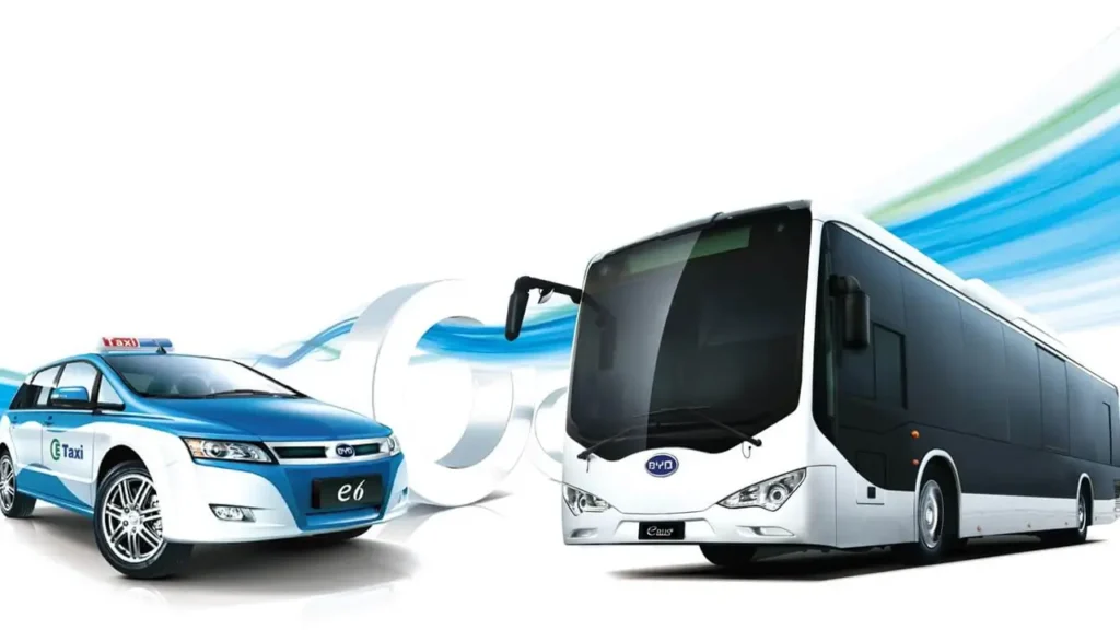 BYD fleet vehicles