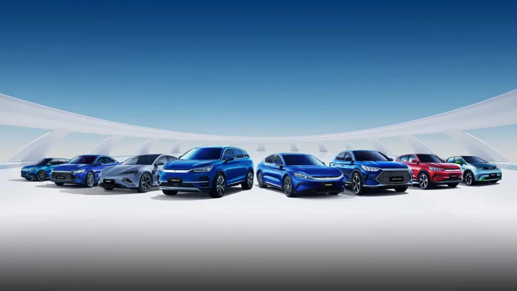 BYD fleet vehicles