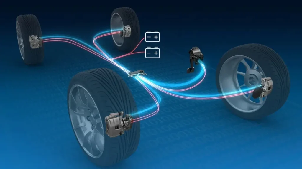 electronic mechanical braking system EV